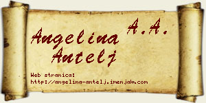 Angelina Antelj vizit kartica